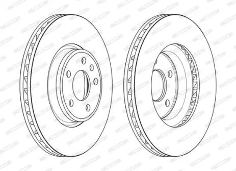 Диск тормозной AUDI A6, FERODO (DDF2596C1)