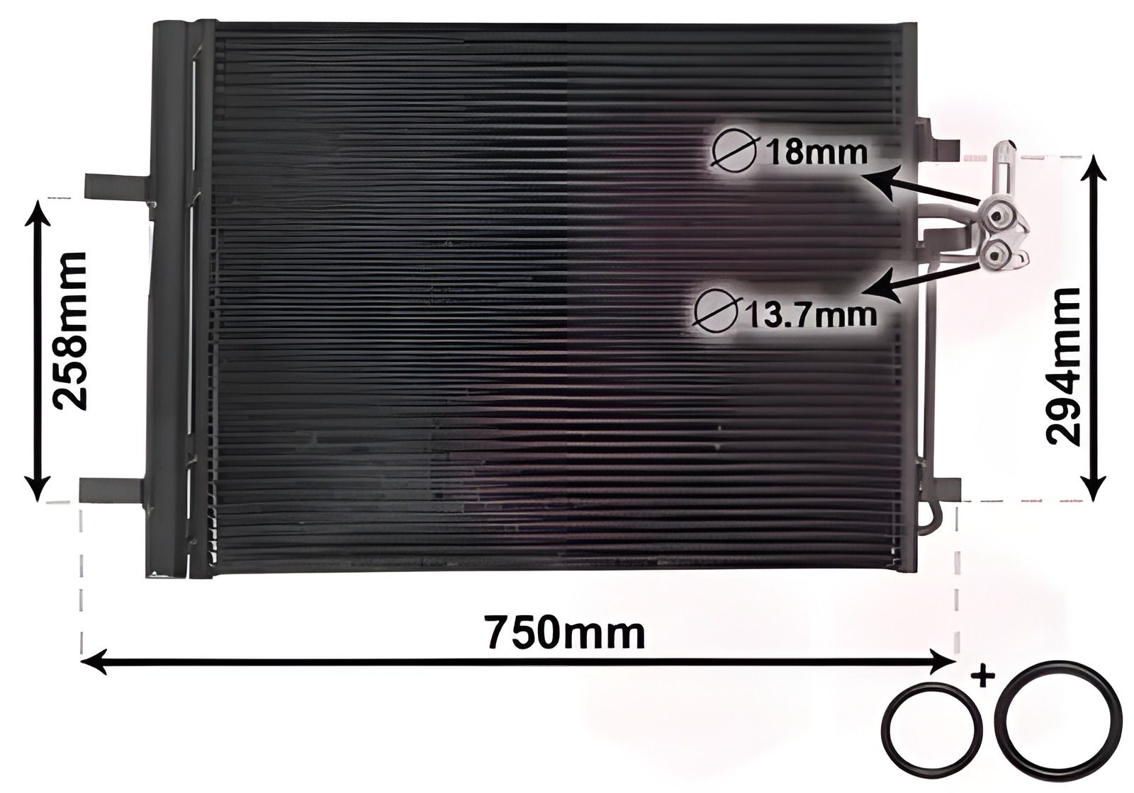 Радіатор-конденсор кондиціонера LAND ROVER, FORD MONDEO, Van Wezel (18005427) Радіатор-конденсор кондиціонера LAND ROVER, FORD MONDEO, Van Wezel (18005427)