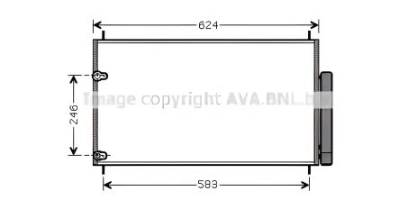 Конденсор кондиционера для TOYOTA COROLLA от AVA COOLING (TOA5405D) Конденсор кондиционера для TOYOTA COROLLA от AVA COOLING (TOA5405D)