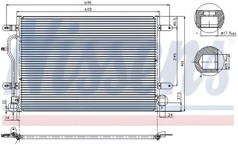 Радиатор кондиционера, конденсор AUDI A4, NISSENS (94665) Радиатор кондиционера, конденсор AUDI A4, NISSENS (94665)