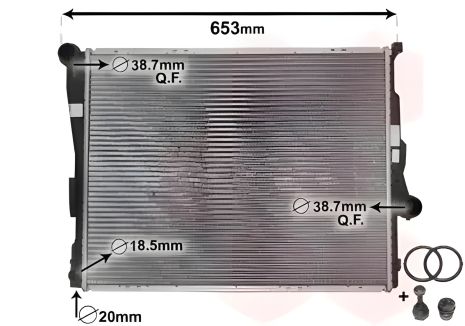 Охолодження двигуна радіатор BMW Z4, Van Wezel (06002278) Охолодження двигуна радіатор BMW Z4, Van Wezel (06002278)