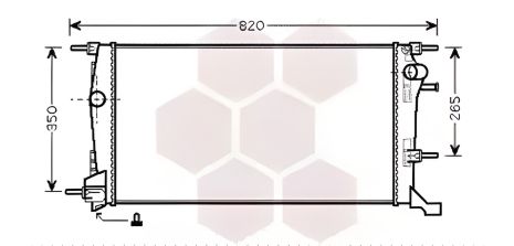 Охолодження двигуна RENAULT MEGANE радіатор, Van Wezel (43002409)