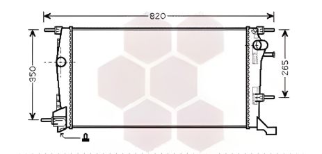 Двигатель охлаждающий радиатор RENAULT MEGANE, Van Wezel (43002409) Двигатель охлаждающий радиатор RENAULT MEGANE, Van Wezel (43002409)
