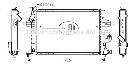 Радиатор двигателя VAUXHALL ASTRAVAN, OPEL ASTRA, AVA COOLING (OLA2294) Радиатор двигателя VAUXHALL ASTRAVAN, OPEL ASTRA, AVA COOLING (OLA2294)