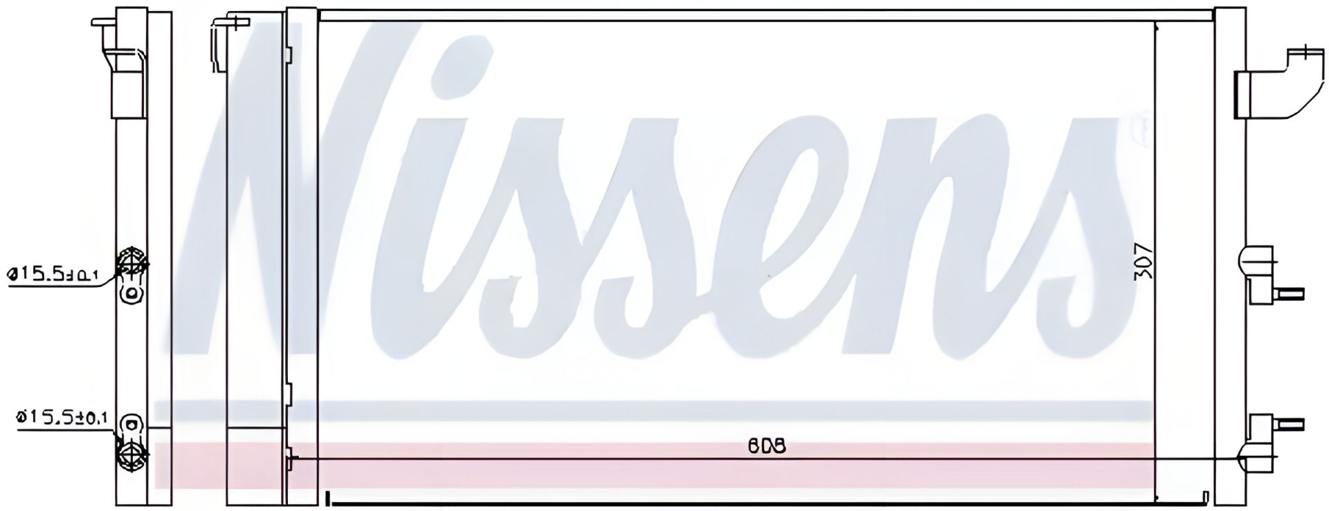 Конденсор кондиціонера FIAT PANDA радіатор, NISSENS (940173) Конденсор кондиціонера FIAT PANDA радіатор, NISSENS (940173)