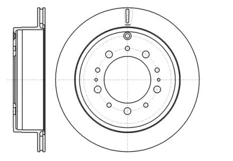 Brake Lexus LX, Toyota Land Cruiser, REMSA (6125710)