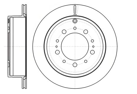 Диск гальмівний LEXUS LX, TOYOTA LAND CRUISER, REMSA (6125710)