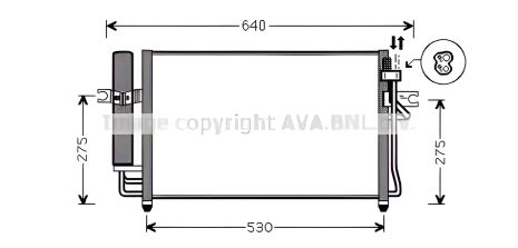 AVA COOLING радіатор, конденсор кондиціонера HYUNDAI GETZ (HY5087D) AVA COOLING радіатор, конденсор кондиціонера HYUNDAI GETZ (HY5087D)