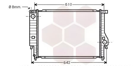 Радиатор двигателя BMW 7, Van Wezel (06002096) Радиатор двигателя BMW 7, Van Wezel (06002096)