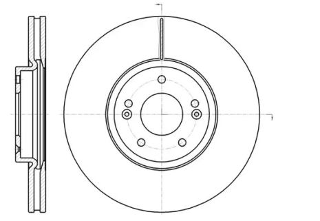 Диск тормозной KIA SORENTO, HYUNDAI GRAND, REMSA (6110210)