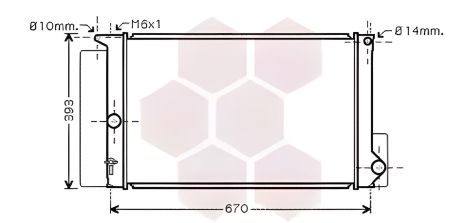 Радиатор двигателя TOYOTA AVENSIS, Van Wezel (53002397) Радиатор двигателя TOYOTA AVENSIS, Van Wezel (53002397)