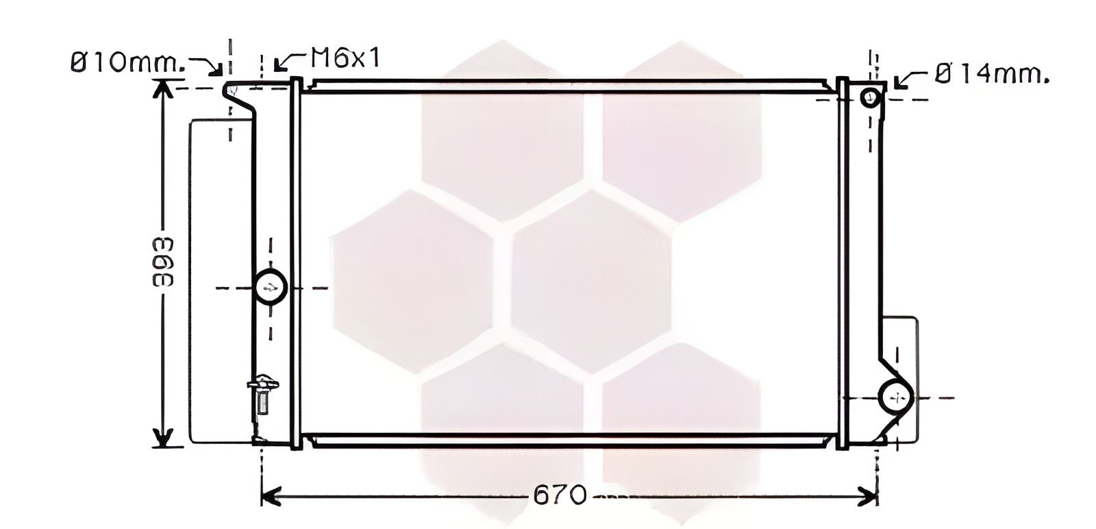 Охолоджувальний радіатор TOYOTA AVENSIS від Van Wezel (53002397) Охолоджувальний радіатор TOYOTA AVENSIS від Van Wezel (53002397)
