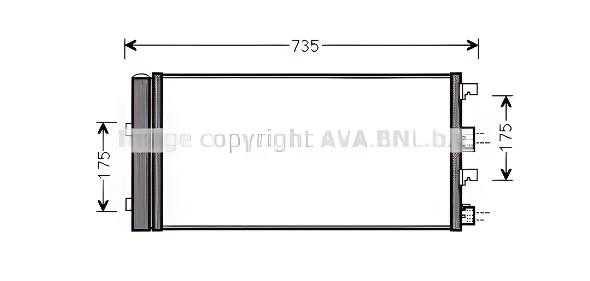 Конденсор радиатора кондиционера DACIA DUSTER, AVA COOLING (DAA5004D) Конденсор радиатора кондиционера DACIA DUSTER, AVA COOLING (DAA5004D)