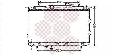 Радиатор охлаждения двигателя KIA CERATO, Van Wezel (83002074)