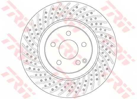 Гальмівний диск MERCEDES-BENZ E-CLASS, TRW (DF6433S)