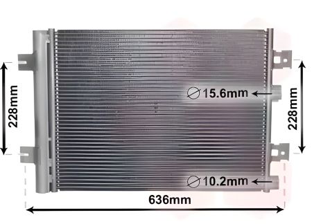 Конденсор кондиціонера Радіатор RENAULT SANDERO/STEPWAY, DACIA DUSTER, Van Wezel (43005467)