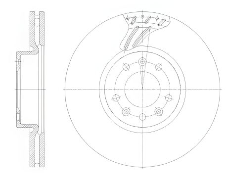 Тормозной диск для PEUGEOT EXPERT и CITROËN JUMPY, REMSA (6212210) Тормозной диск для PEUGEOT EXPERT и CITROËN JUMPY, REMSA (6212210)
