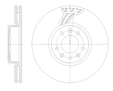 Диск тормозной PEUGEOT EXPERT, CITROËN JUMPY, REMSA (6212210)