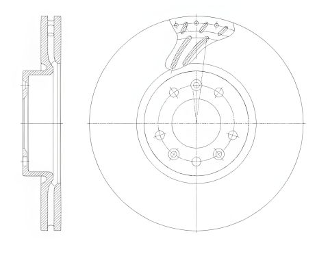 Тормозной диск для PEUGEOT EXPERT и CITROËN JUMPY, REMSA (6212210)