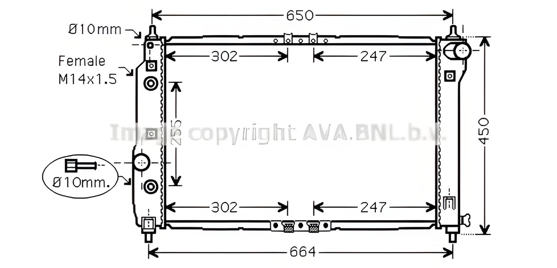 Радіатор двигуна охолодження AVEO CHEVROLET, DAEWOO KALOS, AVA COOLING (DWA2068) Радіатор двигуна охолодження AVEO CHEVROLET, DAEWOO KALOS, AVA COOLING (DWA2068)