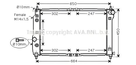 Радиатор двигателя охлаждения CHEVROLET AVEO, DAEWOO KALOS от AVA COOLING (DWA2068) Радиатор двигателя охлаждения CHEVROLET AVEO, DAEWOO KALOS от AVA COOLING (DWA2068)