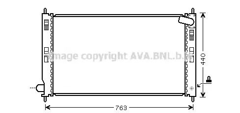 Радіатор охолодження MT2201 MITSUBISHI PEUGEOT, AVA COOLING (MT2201) Радіатор охолодження MT2201 MITSUBISHI PEUGEOT, AVA COOLING (MT2201)