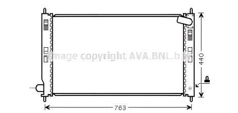 Охлаждающий радиатор MITSUBISHI ASX, AVA COOLING (MTA2207) Охлаждающий радиатор MITSUBISHI ASX, AVA COOLING (MTA2207)