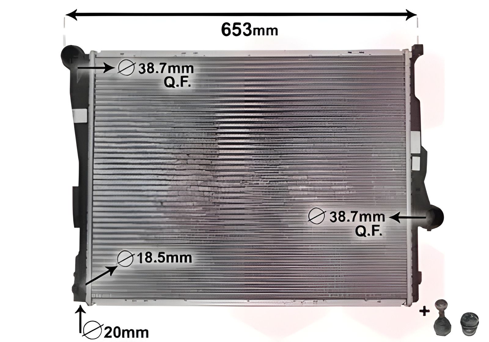Радіатор двигуна охолодження BMW Z4, Van Wezel (06002205) Радіатор двигуна охолодження BMW Z4, Van Wezel (06002205)