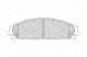 Комплект тормозных колодок для дискового тормоза LANCIA THEMA и DODGE Зарядное, FERODO (FDB4078)