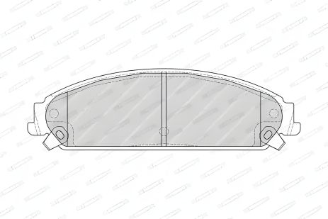 Комплект тормозных колодок для дискового тормоза LANCIA THEMA и DODGE Зарядное, FERODO (FDB4078) Комплект тормозных колодок для дискового тормоза LANCIA THEMA и DODGE Зарядное, FERODO (FDB4078)