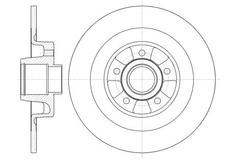 Гальмівний диск RENAULT ESPACE, REMSA (699900)
