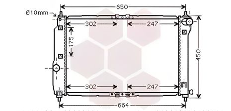 Радіатор охолодження двигуна для CHEVROLET AVEO, DAEWOO KALOS, Van Wezel (81002067) Радіатор охолодження двигуна для CHEVROLET AVEO, DAEWOO KALOS, Van Wezel (81002067)