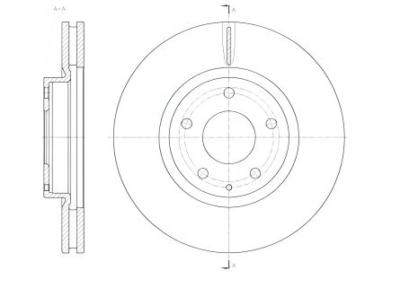 Передній гальмівний диск Mazda 6 /CX-5 2.0-2.5 12-17 (297x28), WOKING (D6152010)