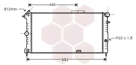 Van Wezel (37002190) Радиатор двигателя охлаждения для OPEL VECTRA Van Wezel (37002190) Радиатор двигателя охлаждения для OPEL VECTRA