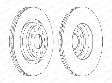 Гальмівний диск для SEAT LEON, SKODA KODIAQ, FERODO (DDF1503C) Гальмівний диск для SEAT LEON, SKODA KODIAQ, FERODO (DDF1503C)