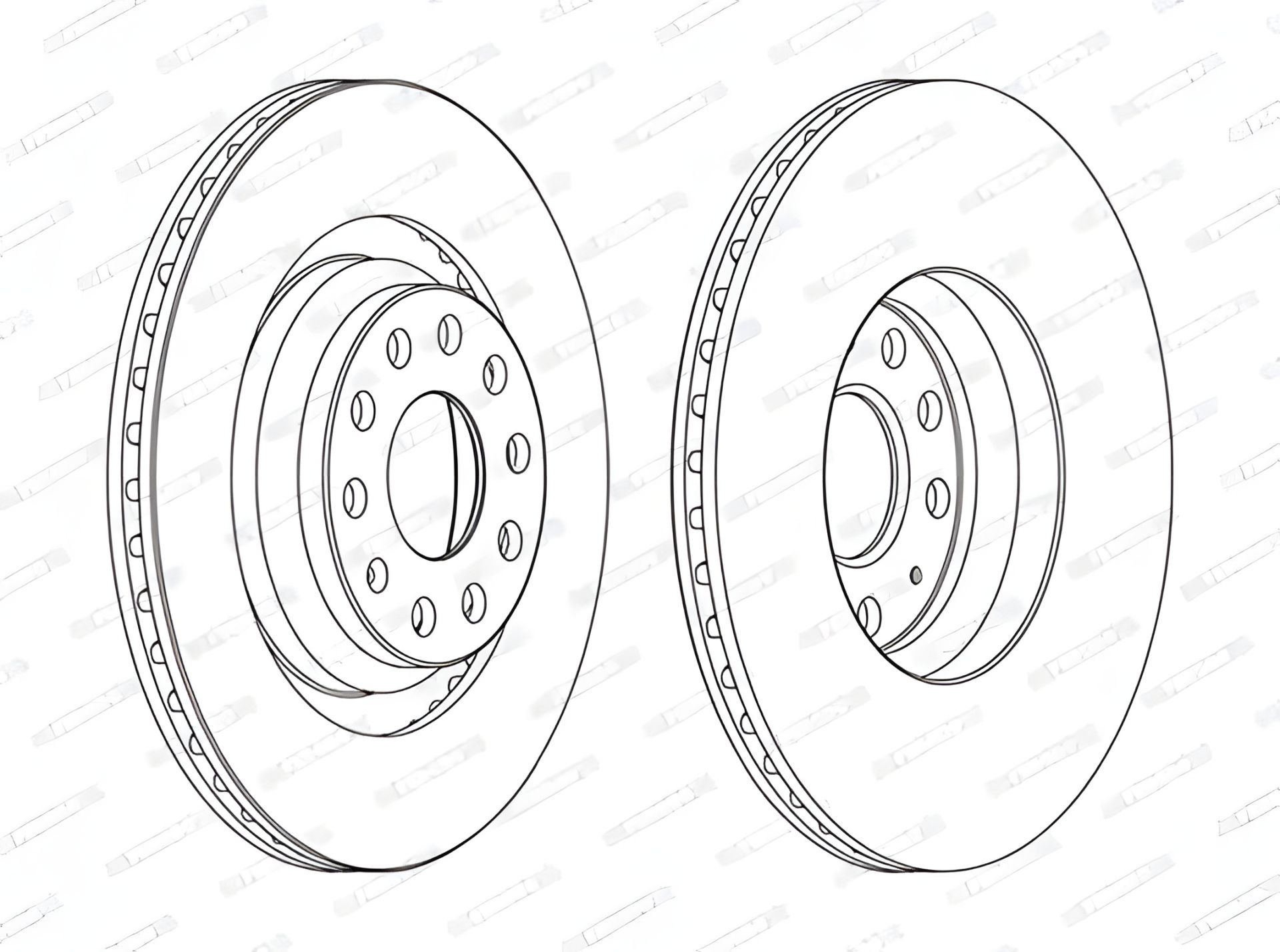 Гальмівний диск для SEAT LEON, SKODA KODIAQ, FERODO (DDF1503C) Гальмівний диск для SEAT LEON, SKODA KODIAQ, FERODO (DDF1503C)