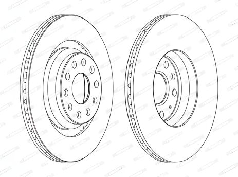 Тормозной диск SEAT LEON/SKODA KODIAQ, FERODO (DDF1503C) Тормозной диск SEAT LEON/SKODA KODIAQ, FERODO (DDF1503C)