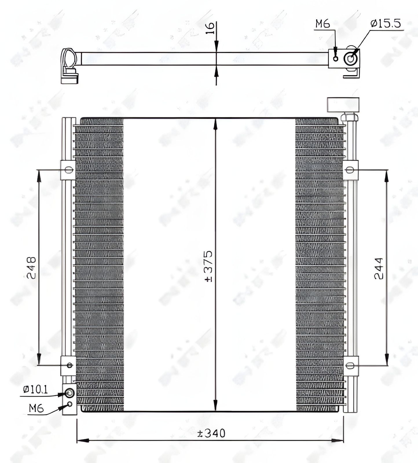 Радіатор, конденсор для кондиціонера HONDA CIVIC, модель NRF (35264) Радіатор, конденсор для кондиціонера HONDA CIVIC, модель NRF (35264)