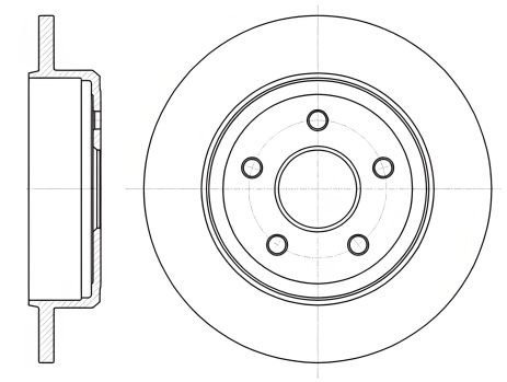 Тормозной диск для JEEP COMMANDER, REMSA (6121100)