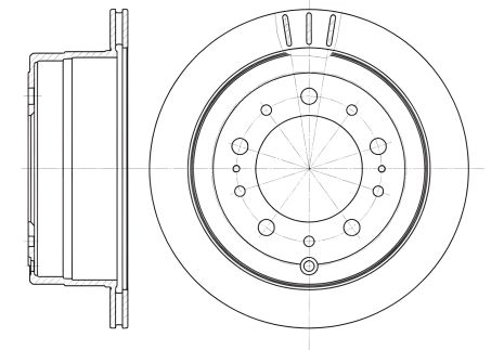 Диск тормозной LEXUS LX, TOYOTA LAND CRUISER, REMSA (694810)