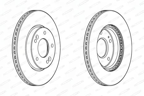 Тормозной диск для KIA PRO CEE'D, HYUNDAI KONA, FERODO (DDF2187C) Тормозной диск для KIA PRO CEE'D, HYUNDAI KONA, FERODO (DDF2187C)