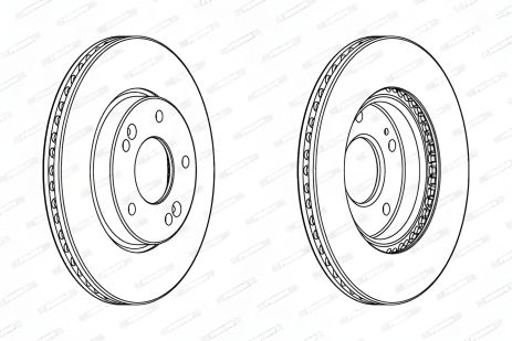 Гальмівний диск для KIA PRO CEE'D і HYUNDAI KONA від FERODO DDF2187C