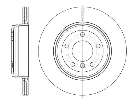 Гальмівний диск BMW 6, REMSA (665410) Гальмівний диск BMW 6, REMSA (665410)
