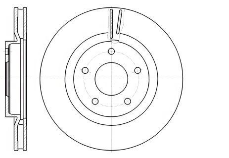 Гальмівний диск RENAULT KOLEOS, NISSAN JUKE, REMSA (6108710) Гальмівний диск RENAULT KOLEOS, NISSAN JUKE, REMSA (6108710)
