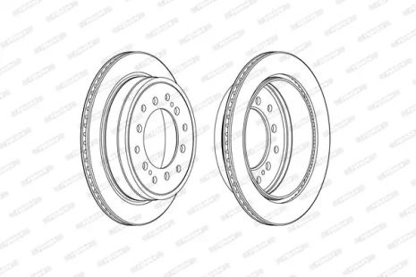 Brake Lexus GX, Toyota Land Cruiser, Ferodo (DDF2505C)