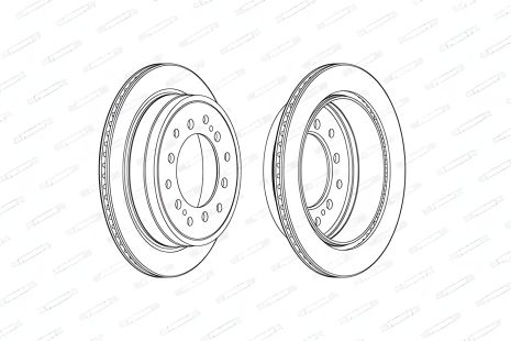 Тормозной диск для LEXUS GX, TOYOTA LAND CRUISER – FERODO (DDF2505C) Тормозной диск для LEXUS GX, TOYOTA LAND CRUISER – FERODO (DDF2505C)