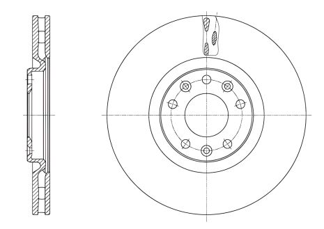 Тормозной диск для PEUGEOT RCZ, REMSA (6162810)