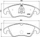 Набір гальмівних колодок, дискове гальмо Audi A5, Brembo (P85098)