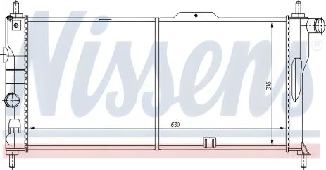 Радіатор охолодження двигуна OPEL ASTRA, KADETT, NISSENS (632731)