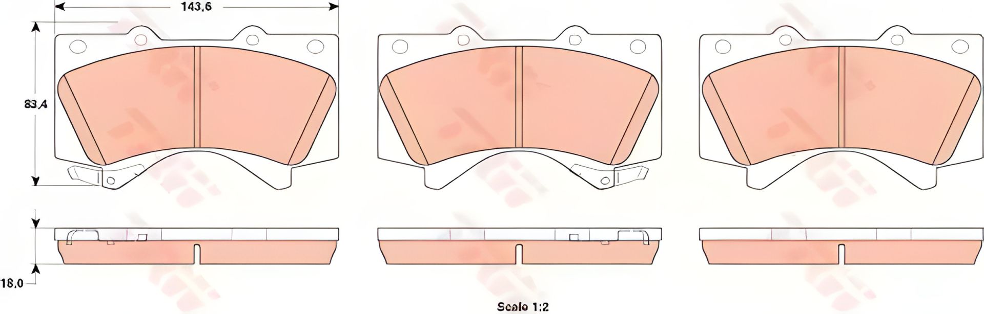 Тормозные колодки комплект, дисковые LEXUS LX, TOYOTA LAND CRUISER, TRW (GDB3524) Тормозные колодки комплект, дисковые LEXUS LX, TOYOTA LAND CRUISER, TRW (GDB3524)